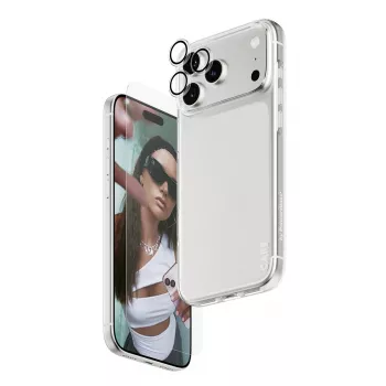Zestaw ochronny na ekran, etui i obiektyw aparatu PanzerGlass do iPhone 17 Pro Max CR60725
