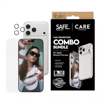 Zestaw ochronny na ekran, etui i obiektyw aparatu PanzerGlass do iPhone 17 Pro Max CR60725