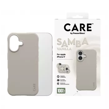 Cover PanzerGlass CARE by modne etui Samba Vanilla w. MagSafe iPhone 17