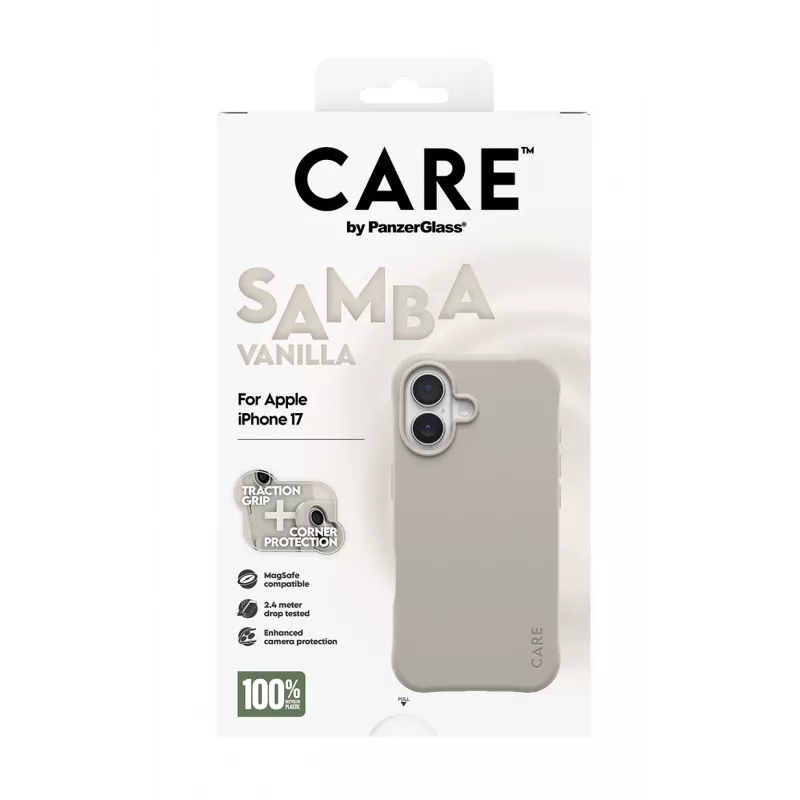 Cover PanzerGlass CARE by modne etui Samba Vanilla w. MagSafe iPhone 17