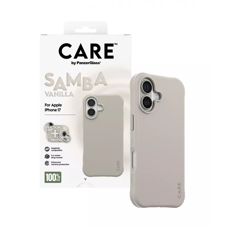Cover PanzerGlass CARE by modne etui Samba Vanilla w. MagSafe iPhone 17