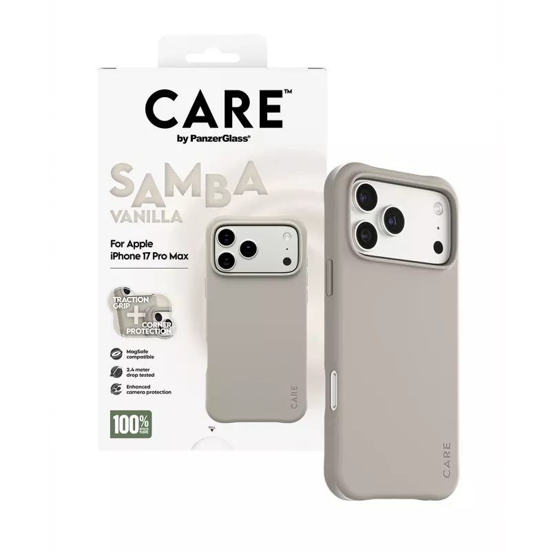 Etui PanzerGlass CARE by Fashionable Case Samba Vanilla z MagSafe iPhone 17 Pro Max