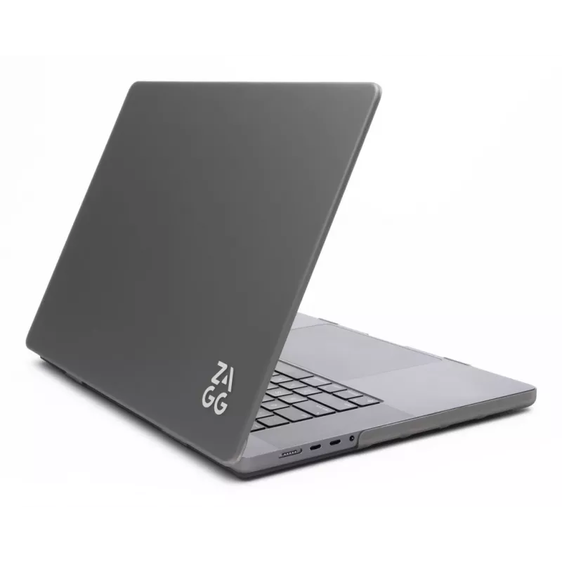 Hardshell Case Zagg dla MacBook Pro 14 M3/M2/M1 — wykończenie Smoke, zatrzaskowa osłona ochronna