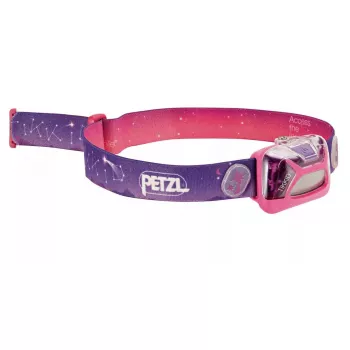 Opaska na latarkę czołową Petzl TIKKID różowa