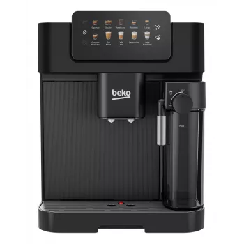 Ekspres do kawy Beko CEG7304B CaffeExperto z dyszą parową, ekspres do kawy, 2 L, ziarna kawy, wbudowany młynek, 1350 W, czarny, srebrny