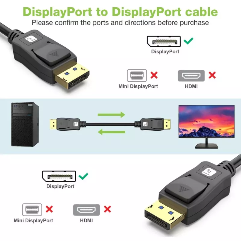 Kabel DisplayPort Techly ICOC-DSP-A21-020 2 m czarny