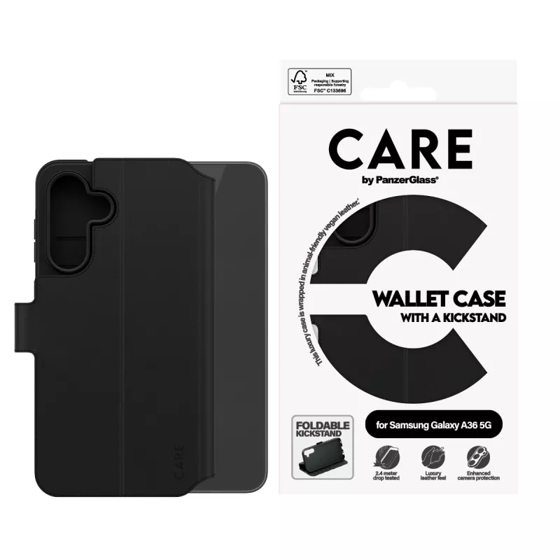 Etui portfelowe PanzerGlass CARE™ z podstawką Samsung Galaxy A36 5G