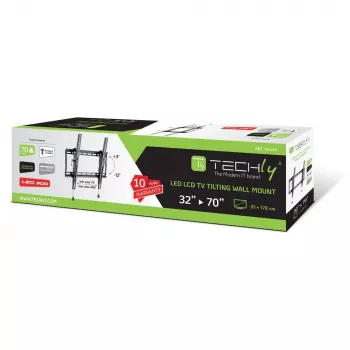 Techly ICA-PLB 59T uchwyt/stojak do telewizora 177.8 cm (70 cali) Czarny