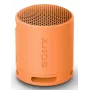 Sony SRS-XB100 - bezprzewodowy przenośny głośnik Bluetooth, wytrzymały, wodoszczelny i pyłoszczelny IP67, 16 godzin pracy na baterii, ekologiczny, do użytku na zewnątrz i w podróży, pomarańczowy