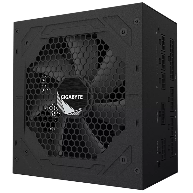 GIGABYTE UD850GM PG5 V2 Zasilacz – PCIe Gen 5.1, 80 PLUS Gold, w pełni modułowa konstrukcja, wentylator 120 mm, kompatybilny z ATX 3.1, wtyczka EU