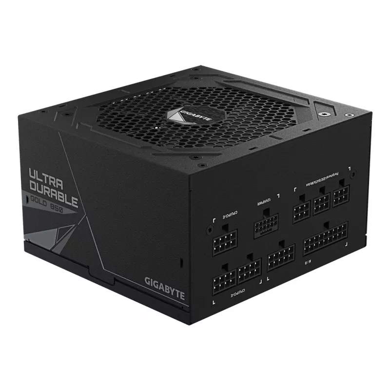 GIGABYTE UD850GM PG5 V2 Zasilacz – PCIe Gen 5.1, 80 PLUS Gold, w pełni modułowa konstrukcja, wentylator 120 mm, kompatybilny z ATX 3.1, wtyczka EU
