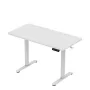 Biurko gamingowe huzaro Hero 8.1 — białe biurko elektryczne z regulacją wysokości 120×60 cm, 720–1180 mm, udźwig 50 kg, zarządzanie kablami