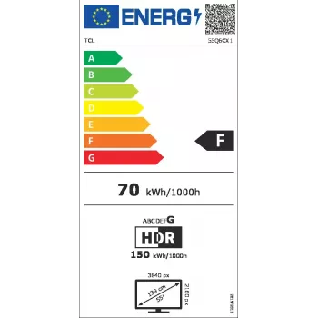 Telewizor TCL 55Q6C 55 cali QD-Mini LED 4K Ultra HD, 3840×2160, Google TV, HDMI 2.1, 2.1ch 40W, HDR10+