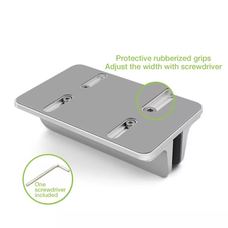 Podstawka pod laptop TECHLY Vertical Aluminum Notebook Stand srebrny dla maks. 17 cali (96×150×48 mm, 580 g)