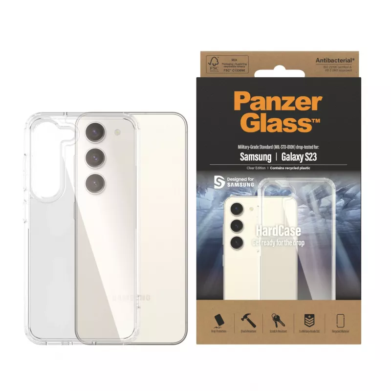 PanzerGlass ® HardCase Transparent Samsung Galaxy S23, Cover, Samsung, Samsung - Galaxy S23, Transparent