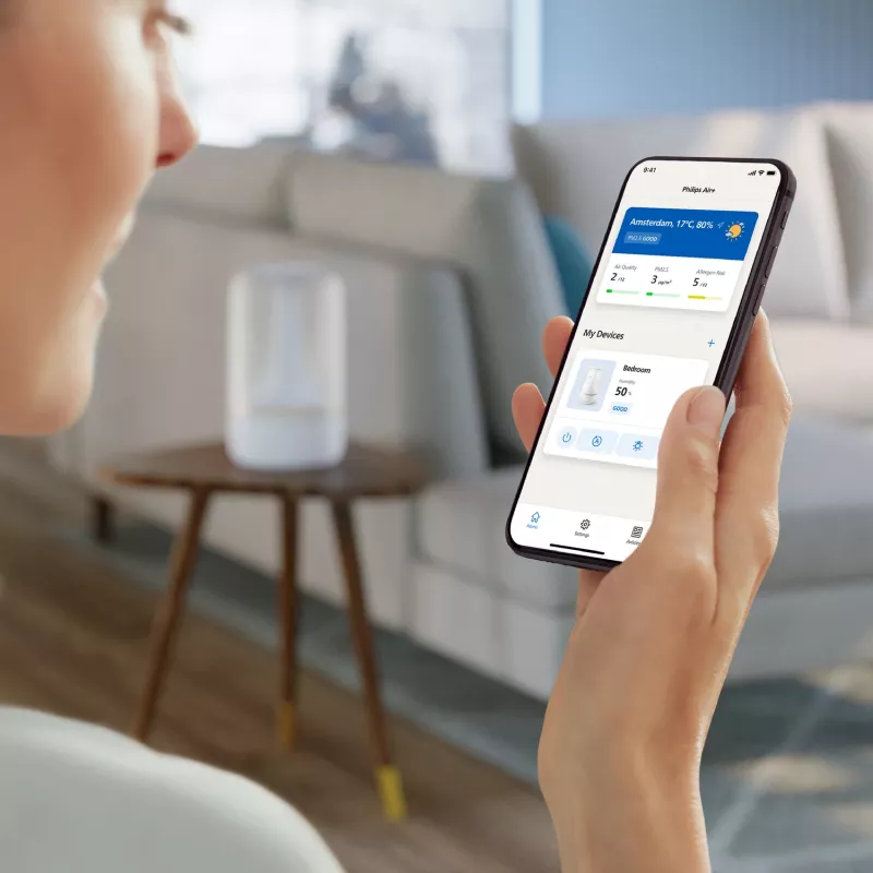 Philips 1000 series HU1510/04 humidifier Ultradźwiękowy 3 L Biały 19 W