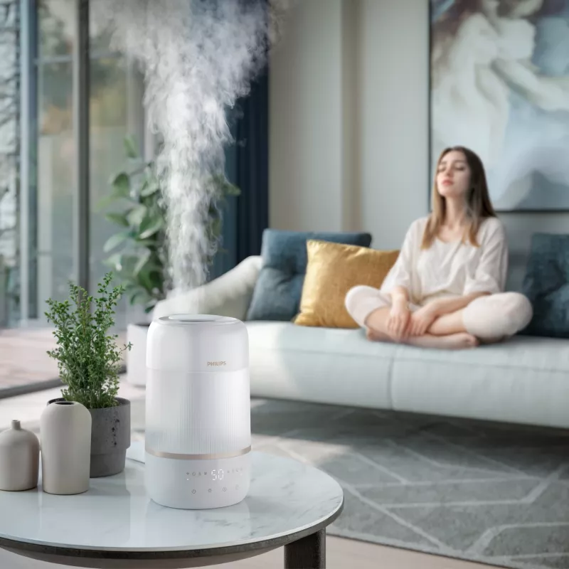 Philips 1000 series HU1510/04 humidifier Ultradźwiękowy 3 L Biały 19 W