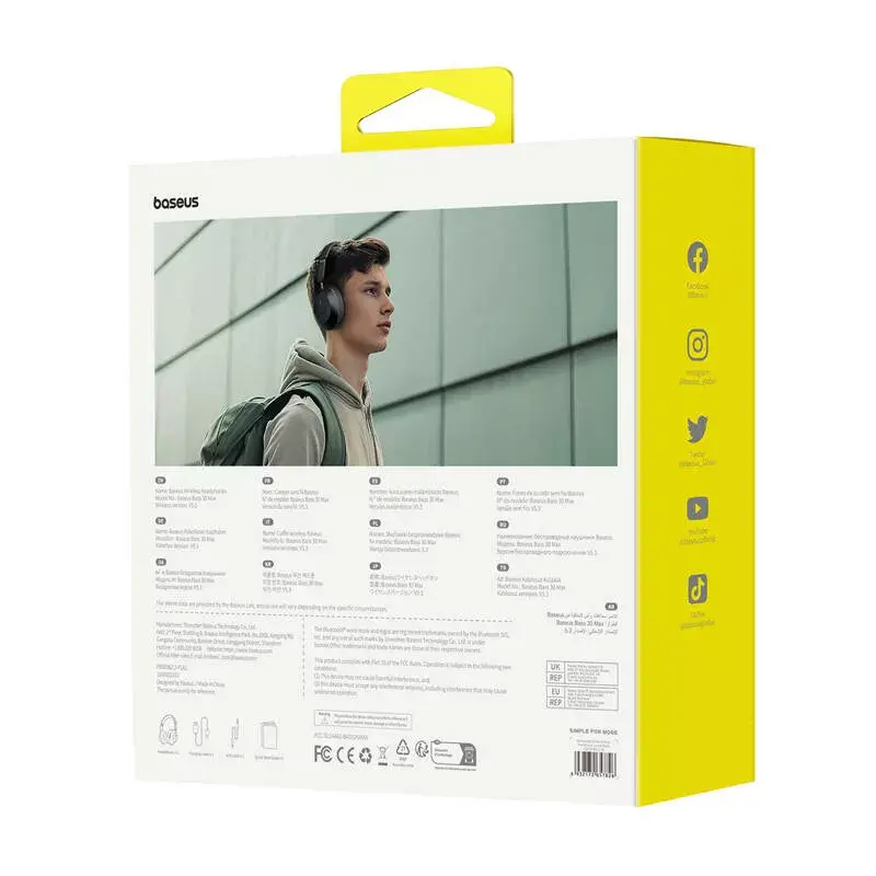 Słuchawki Baseus Bass 30 Max Wireless