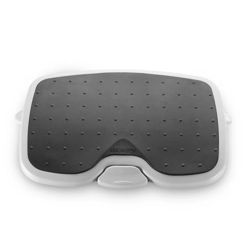 Podnóżek Kensington SoleMate Plus z regulacją nachylenia 0–20°, wysokość 8,89–12,7 cm, platforma 45×35 cm, czarno-szary
