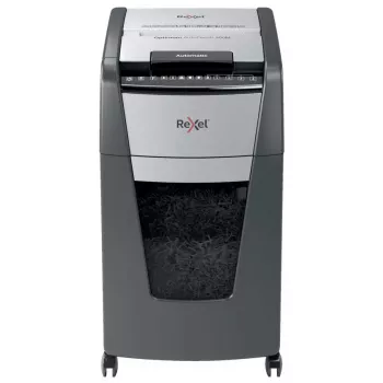 Niszczarka Rexel Optimum Auto+ 300M Mikrocięcie 55 dB 23 cm Czarny, Szary