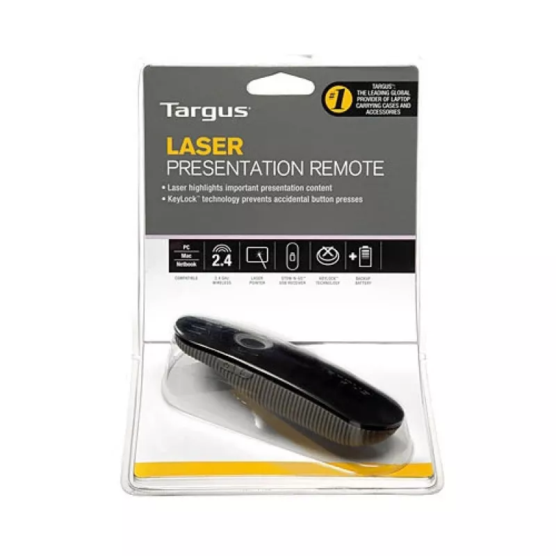 Prezenter bezprzewodowy Targus AMP13EU, 2,4 GHz, zasięg 15 m, czarny/szary