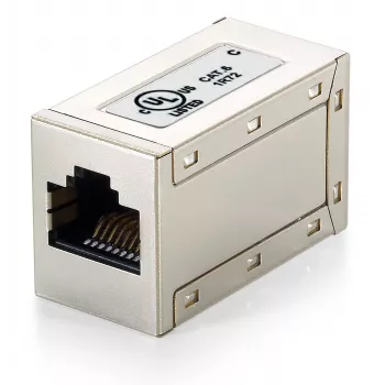 Equip Cat.6 Ekranowana Złączka Przelotowa Modułowa, RJ-45, RJ-45, Metaliczna