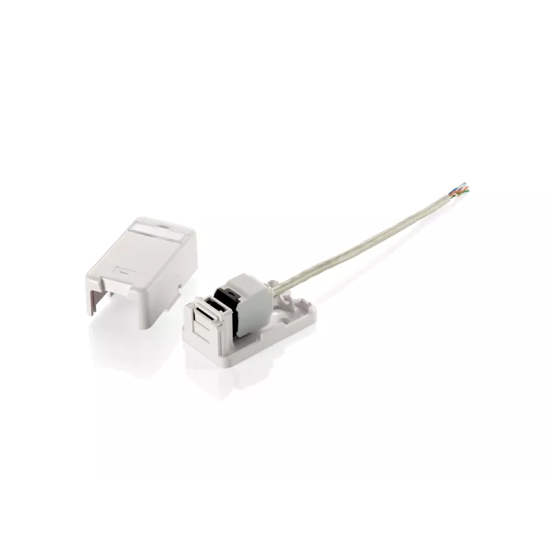 1-Port Keystone Jack Surface Mount Box Equip 125121