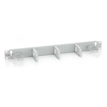 Equip 19-calowy panel do zarządzania kablami do montażu w szafie rack, jasnoszary (RAL 7035)
