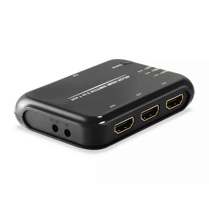 Przełącznik HDMI Equip 1.4 3x1, HDMI, plastik, czarny, IR, 7.1 kanałów, DTS-HD, Dolby TrueHD