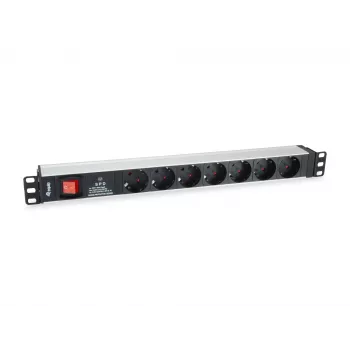 Equip 333309 przedłużacz zasilający 1,8 m 7 gniazd AC Wewnętrzny Czarny, Biały