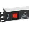Equip 333309 przedłużacz zasilający 1,8 m 7 gniazd AC Wewnętrzny Czarny, Biały