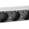 Equip 333309 przedłużacz zasilający 1,8 m 7 gniazd AC Wewnętrzny Czarny, Biały