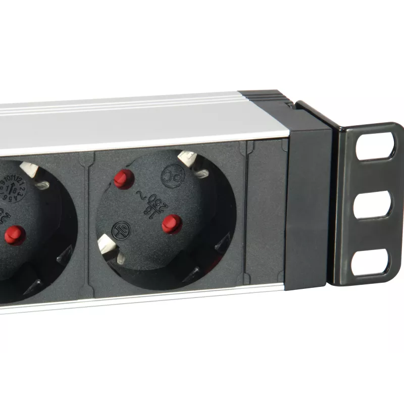 Equip 333309 przedłużacz zasilający 1,8 m 7 gniazd AC Wewnętrzny Czarny, Biały