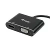 Adapter Equip USB 3.0 na HDMI/VGA (HD15), 3.2 Gen 1 (3.1 Gen 1), USB Typ-A, wyjście HDMI, 1920 x 1080 pikseli