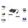 Adapter Equip USB 3.0 na HDMI/VGA (HD15), 3.2 Gen 1 (3.1 Gen 1), USB Typ-A, wyjście HDMI, 1920 x 1080 pikseli