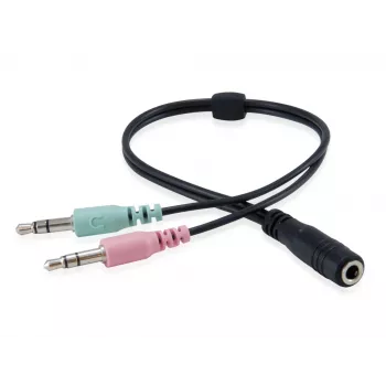 Zestaw słuchawkowy Equip Chat Headset Przewodowy Nagłowny Rozmowy/Muzyka Czarny