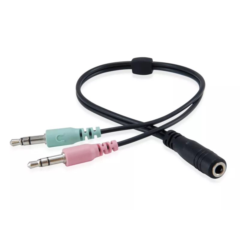 Zestaw słuchawkowy Equip Chat Headset Przewodowy Nagłowny Rozmowy/Muzyka Czarny