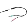 Zestaw słuchawkowy Equip Chat Headset Przewodowy Nagłowny Rozmowy/Muzyka Czarny