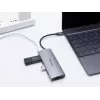 Equip USB-C 7 w 1 wielofunkcyjny adapter, USB 3.2 Gen 1 (3.1 Gen 1) Type-C, 100 W, srebrny, MicroSD (TransFlash), MicroSDHC, SD, SDHC, 4K Ultra HD, 30 Hz
