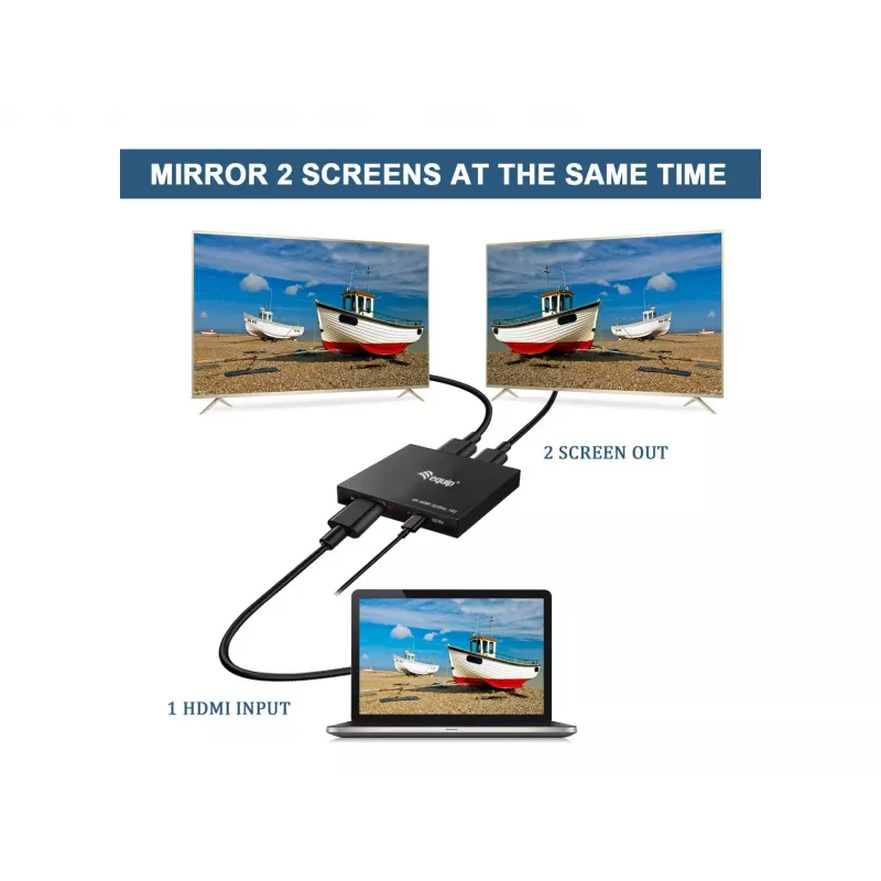 Equip 332715 rozdzielacz wideo HDMI 2x HDMI