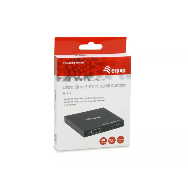 Equip 332715 rozdzielacz wideo HDMI 2x HDMI