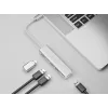 Hub USB-C do 4 portów USB 3.0 Equip, USB 3.2 Gen 1 (3.1 Gen 1) Type-C, USB 3.2 Gen 1 (3.1 Gen 1) Type-A, 5000 Mbit/s, srebrny, aluminium, Windows 10, Windows 7, Windows 8