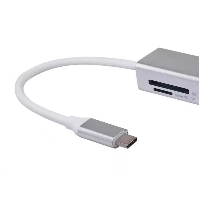 Hub USB-C do 4 portów USB 3.0 Equip, USB 3.2 Gen 1 (3.1 Gen 1) Type-C, USB 3.2 Gen 1 (3.1 Gen 1) Type-A, 5000 Mbit/s, srebrny, aluminium, Windows 10, Windows 7, Windows 8