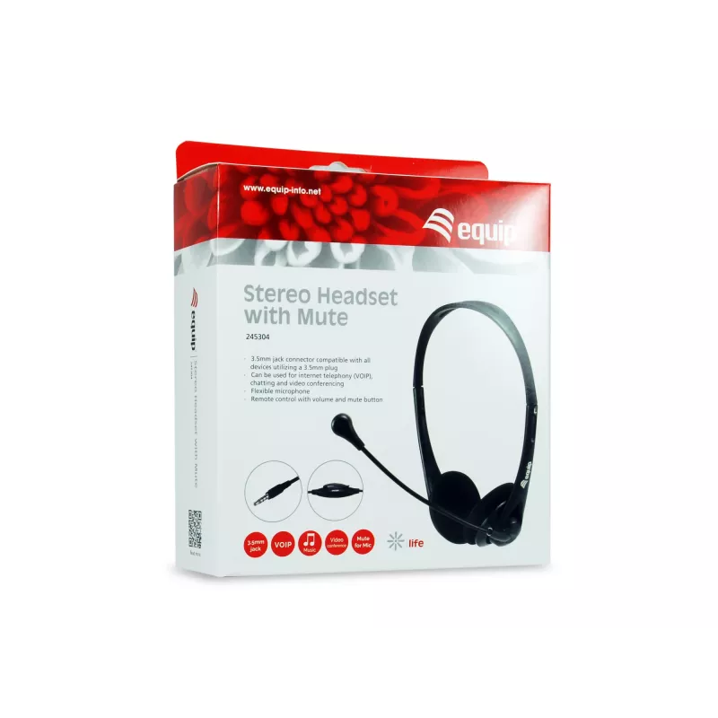 Zestaw słuchawkowy Equip Stereo z wyciszeniem