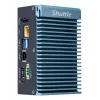 Shuttle Edge PC SPCEL02, Intel Celeron J6412, 1x HDMI, 2x 2.5G LAN, 1x COM, DIO (4x we, 4x wy), 3x USB, 2x M.2, 12-24 V, praca ciągła 24/7, bez wentylatora, zawiera uchwyt VESA i do szyny DIN