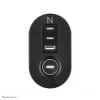 Gniazdo biurkowe Neomounts DS22-840BL6 z zaciskiem i portami USB-C i USB-A – szybkie ładowanie