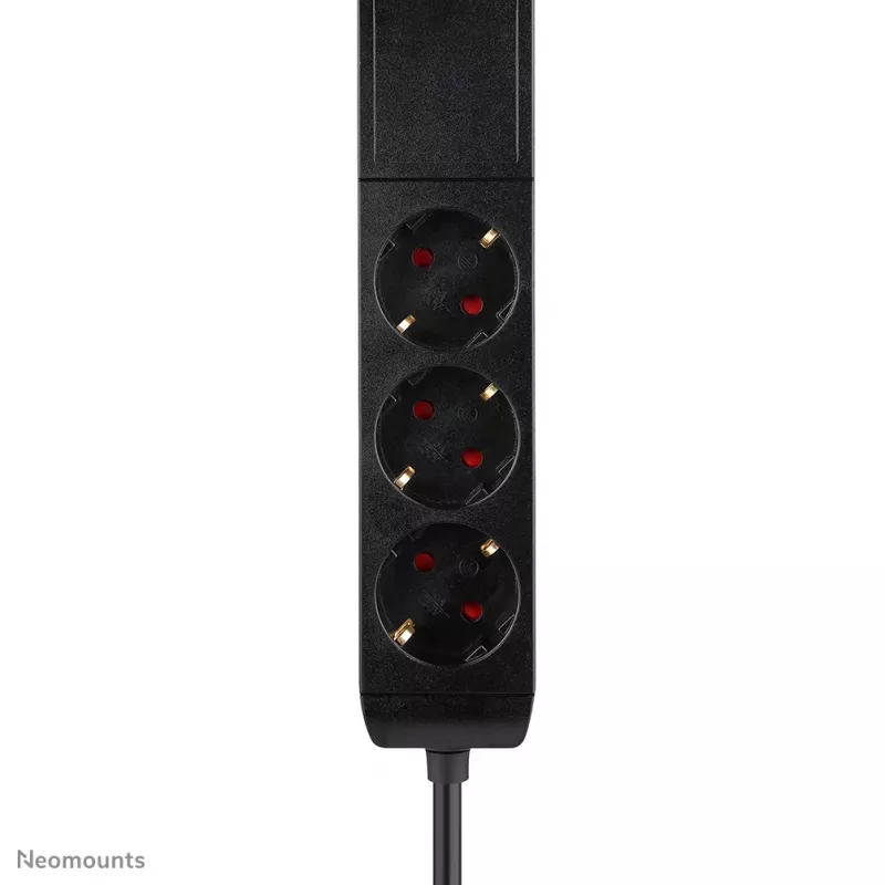 Gniazdo biurkowe Neomounts DS22-840BL6 z zaciskiem i portami USB-C i USB-A – szybkie ładowanie