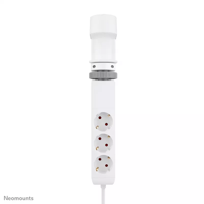Neomounts DS22-840WH6 Gniazdo biurkowe z zaciskiem i portami USB-C i USB-A - Szybkie ładowanie