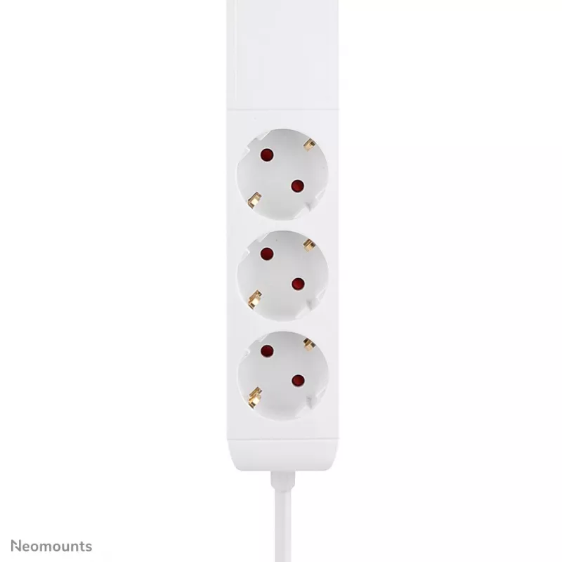 Neomounts DS22-840WH6 Gniazdo biurkowe z zaciskiem i portami USB-C i USB-A - Szybkie ładowanie