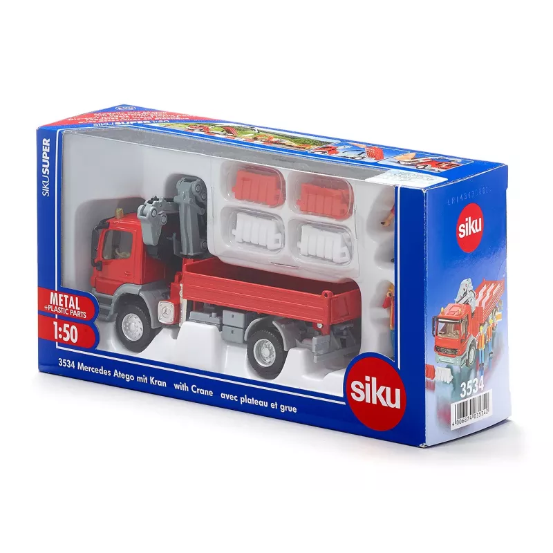 Siku Mercedes Atego z dźwigiem